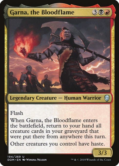 Garna, the Bloodflame from Dominaria (Uncommon)