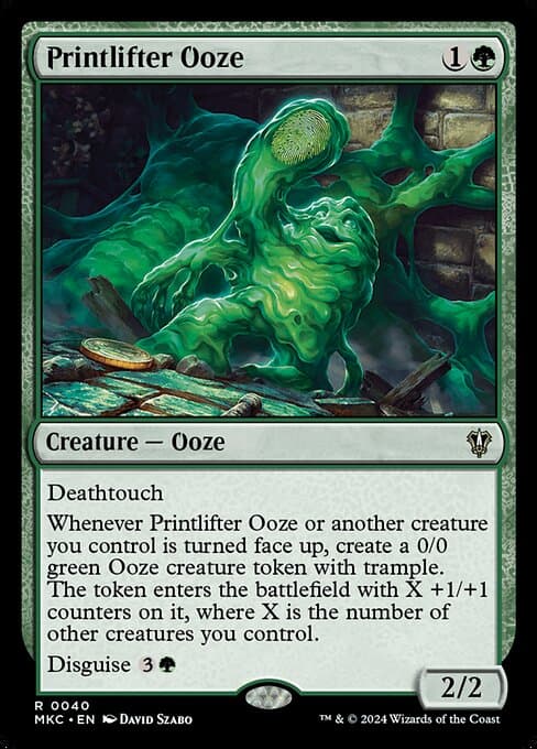 Printlifter Ooze from Murders at Karlov Manor Commander (Rare)