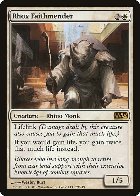 Rhox Faithmender from Magic 2013 (Rare)