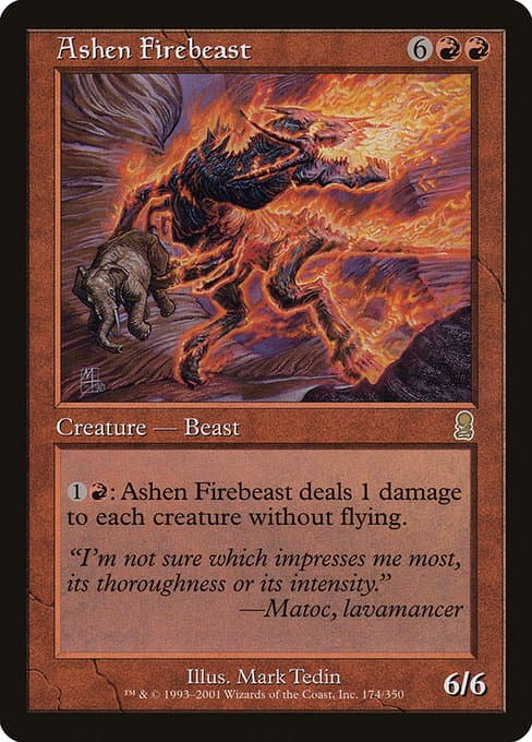 Ashen Firebeast from Odyssey (Rare)