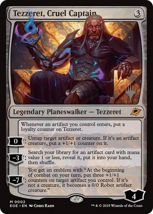 Tezzeret, Cruel Captain from Edge of Eternities Promos (Mythic)