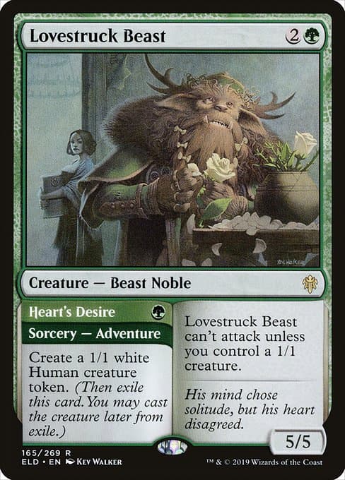 Lovestruck Beast // Heart's Desire from Throne of Eldraine (Rare)