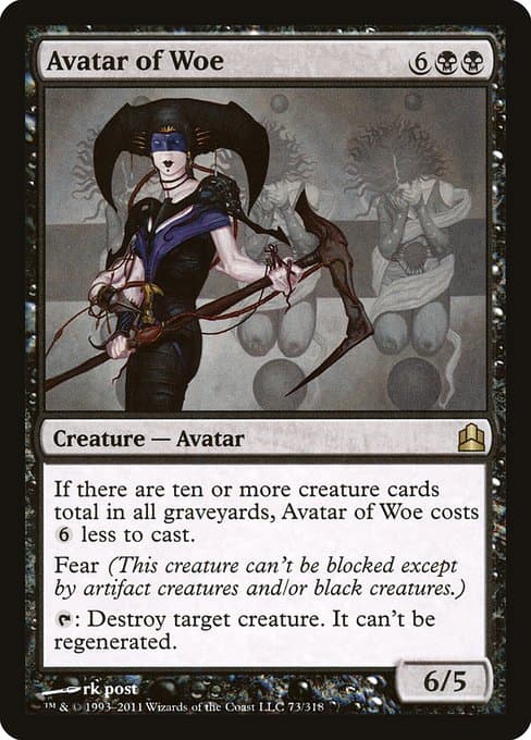 Avatar of Woe from Commander 2011 (Rare)