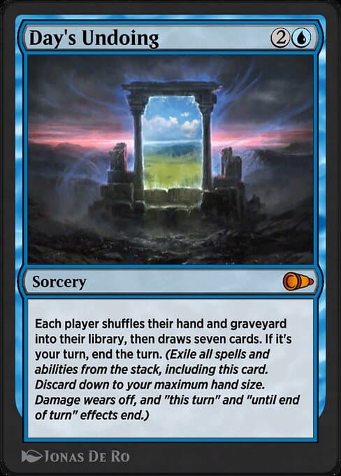 Day's Undoing from Pioneer Masters (Mythic)