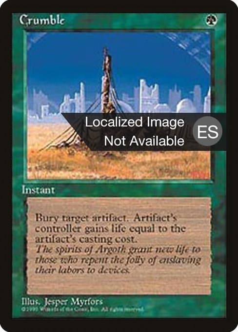 Crumble from Fourth Edition Foreign Black Border (Uncommon)