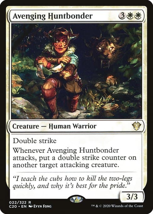 Avenging Huntbonder from Commander 2020 (Rare)