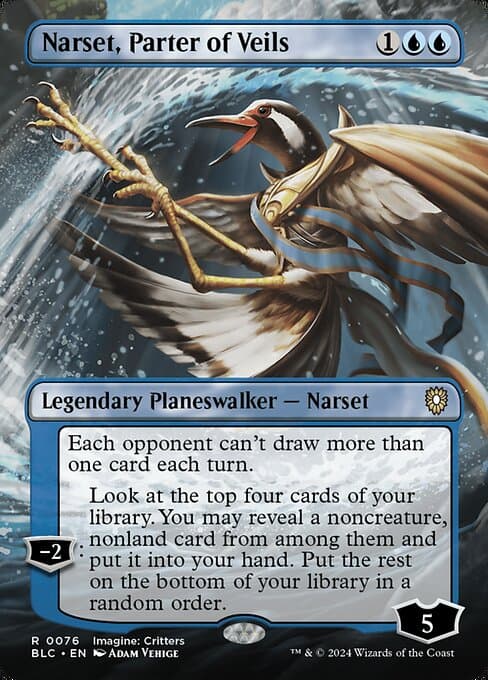 Narset, Parter of Veils from Bloomburrow Commander (Rare)