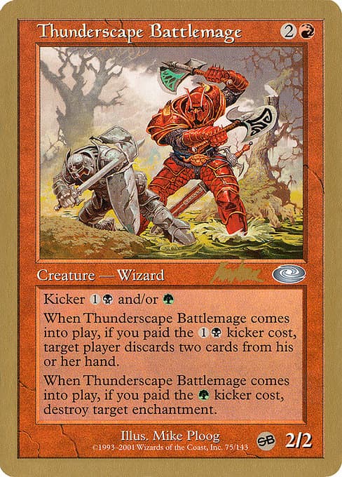 Thunderscape Battlemage from World Championship Decks 2002 (Uncommon)