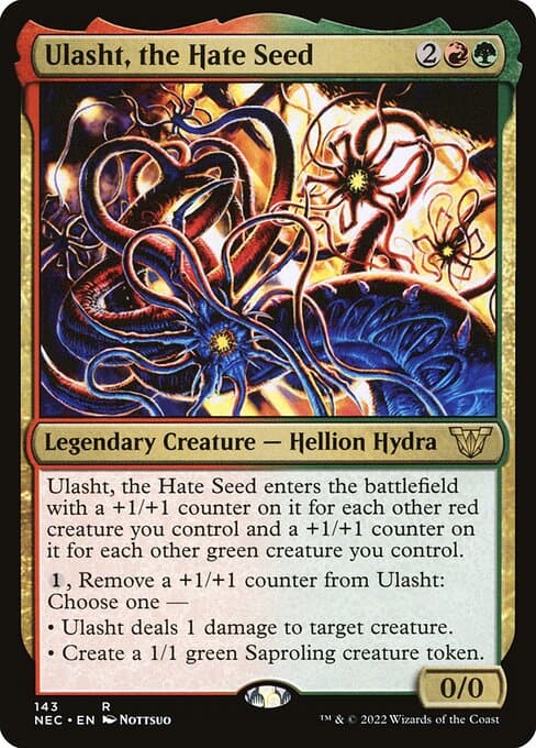 Ulasht, the Hate Seed from Neon Dynasty Commander (Rare)