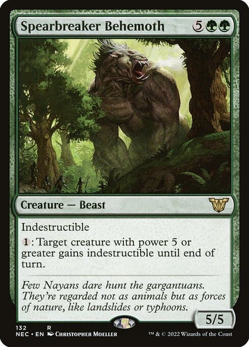 Spearbreaker Behemoth from Neon Dynasty Commander (Rare)