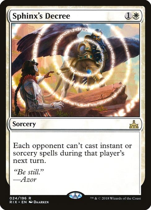 Sphinx's Decree from Rivals of Ixalan (Rare)