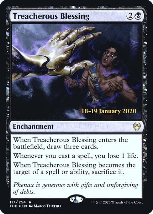 Treacherous Blessing from Theros Beyond Death Promos (Rare)