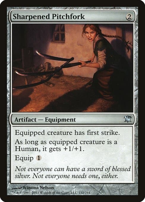 Sharpened Pitchfork from Innistrad (Uncommon)