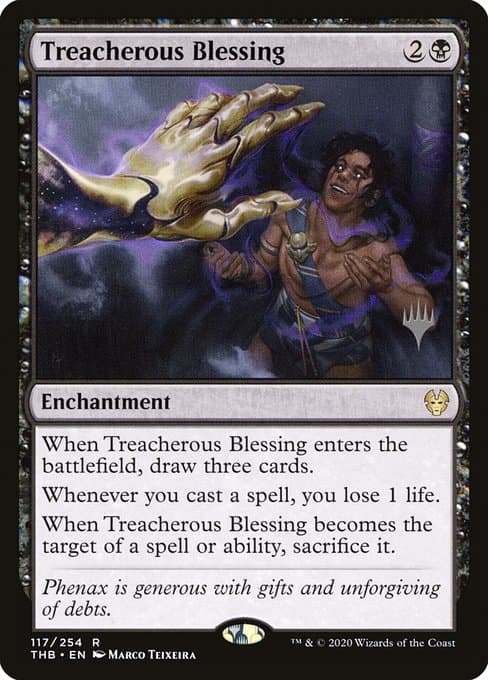 Treacherous Blessing from Theros Beyond Death Promos (Rare)