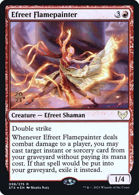 Efreet Flamepainter from Strixhaven: School of Mages Promos (Rare)