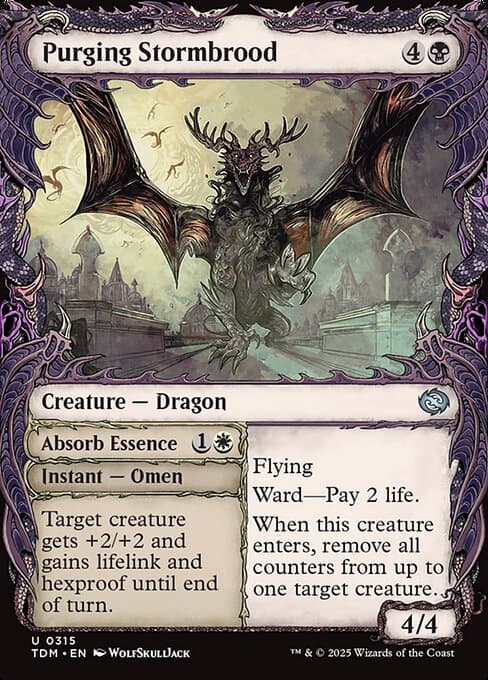Purging Stormbrood // Absorb Essence from Tarkir: Dragonstorm (Uncommon)