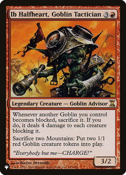 Ib Halfheart, Goblin Tactician from The List (Rare)