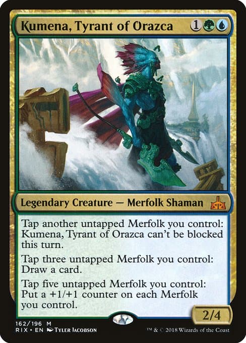Kumena, Tyrant of Orazca from Rivals of Ixalan (Mythic)