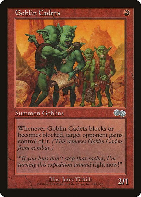 Goblin Cadets from Urza's Saga (Uncommon)