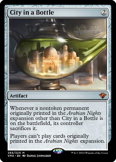 City in a Bottle from Vintage Masters (Mythic)