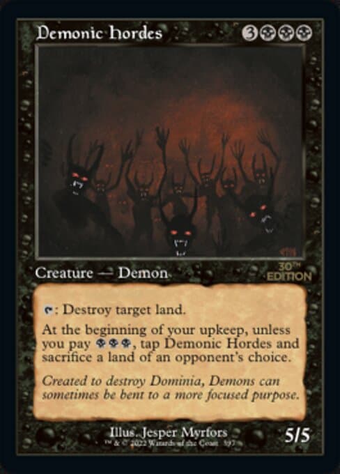 Demonic Hordes from 30th Anniversary Edition (Rare)