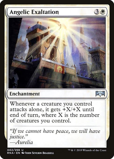 Angelic Exaltation from Ravnica Allegiance (Uncommon)