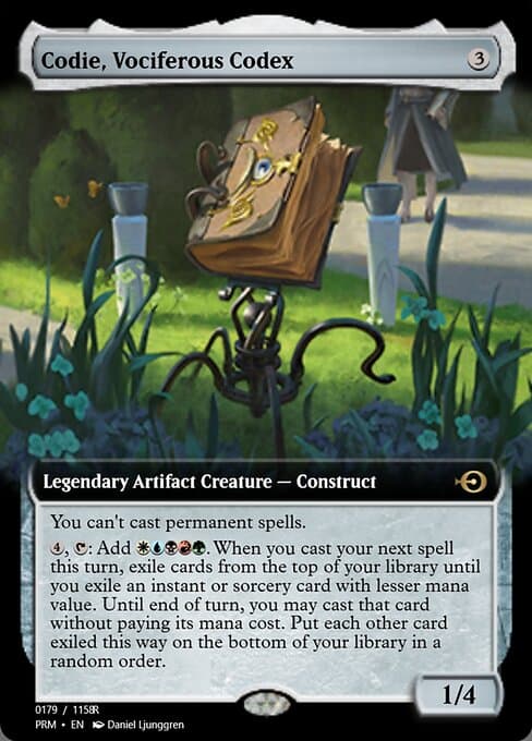 Codie, Vociferous Codex from Magic Online Promos (Rare)