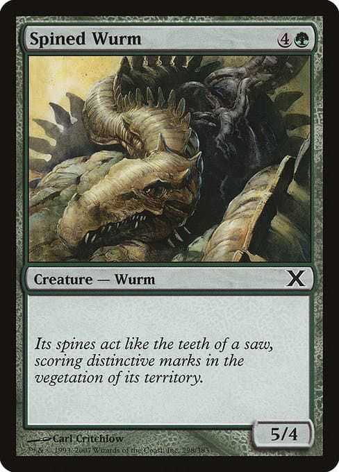 Spined Wurm from Tenth Edition (Common)