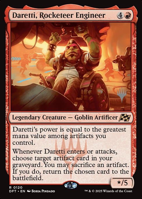 Daretti, Rocketeer Engineer from Aetherdrift Promos (Rare)