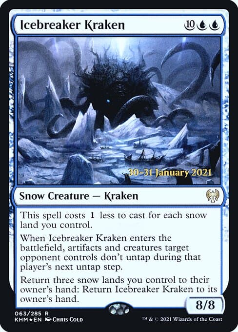 Icebreaker Kraken from Kaldheim Promos (Rare)