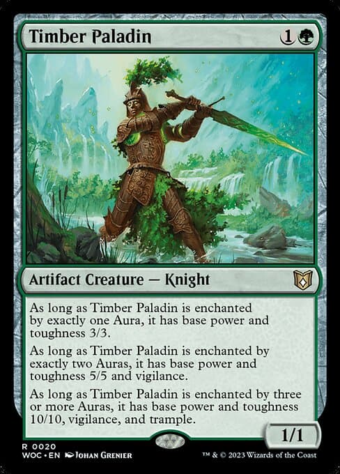 Timber Paladin from Wilds of Eldraine Commander (Rare)
