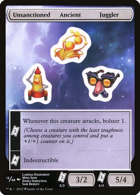 Unsanctioned Ancient Juggler from Unfinity Sticker Sheets (Common)