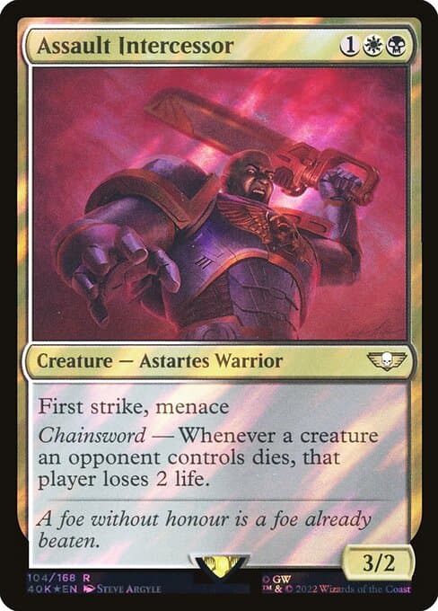 Assault Intercessor from Warhammer 40,000 Commander (Rare)