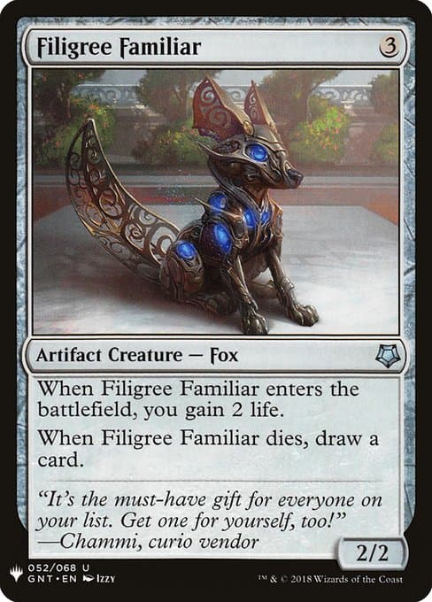 Filigree Familiar from The List (Uncommon)