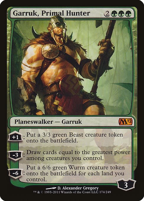 Garruk, Primal Hunter from Magic 2012 (Mythic)