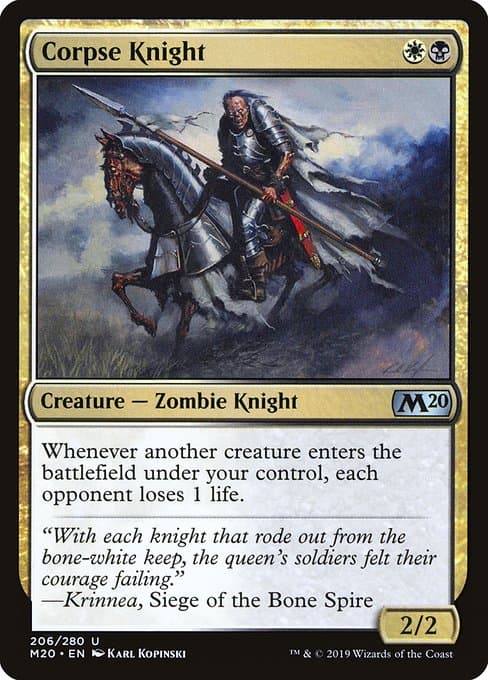 Corpse Knight from Core Set 2020 (Uncommon)