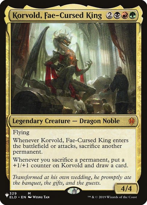Korvold, Fae-Cursed King from The List (Mythic)