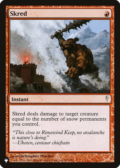 Skred from The List (Common)