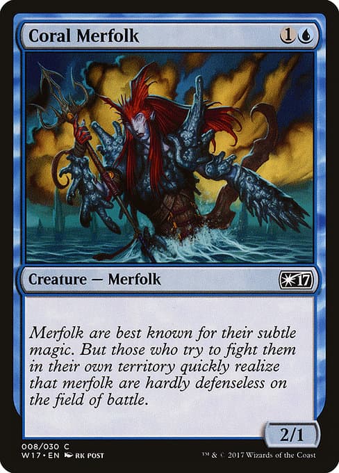 Coral Merfolk (Common)