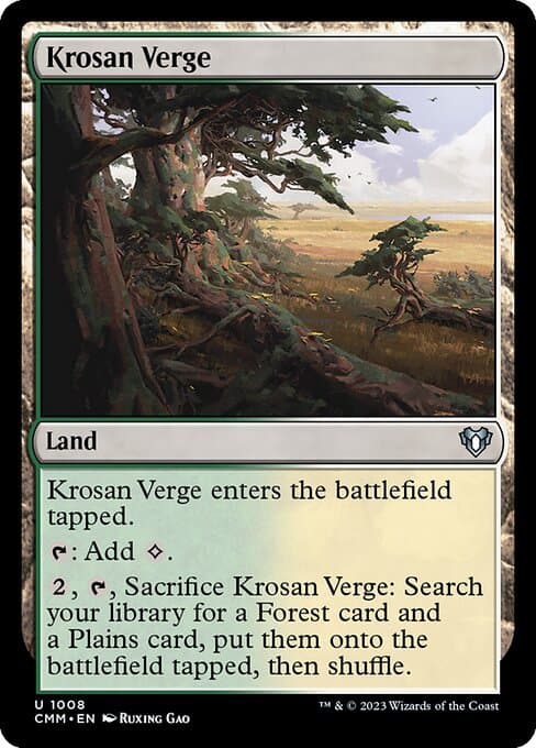 Krosan Verge from Commander Masters (Uncommon)
