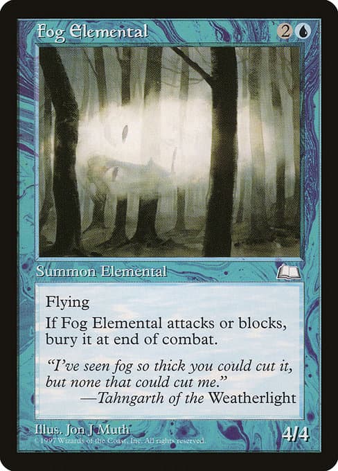 Fog Elemental from Weatherlight (Common)