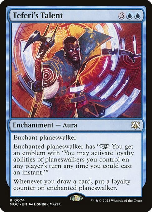 Teferi's Talent from March of the Machine Commander (Rare)