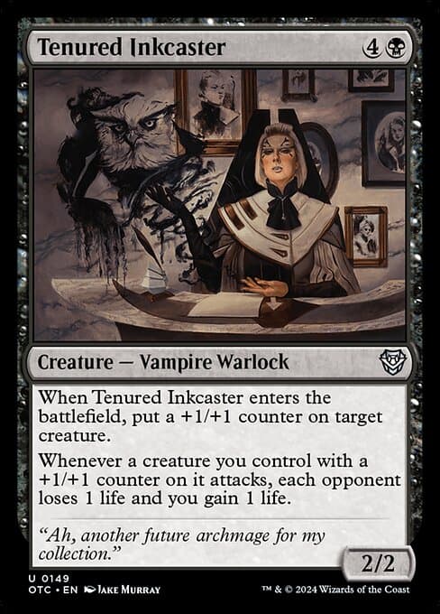 Tenured Inkcaster from Outlaws of Thunder Junction Commander (Uncommon)