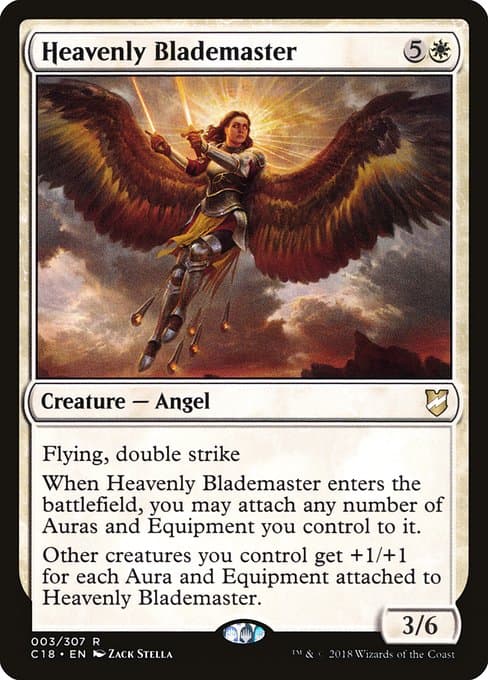 Heavenly Blademaster from Commander 2018 (Rare)