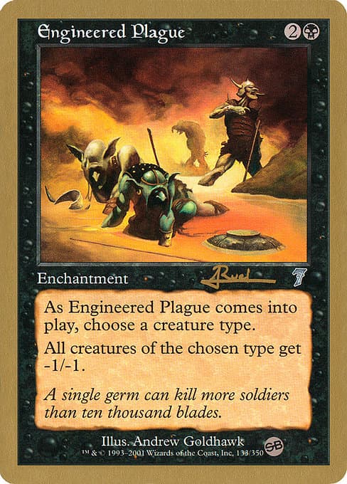 Engineered Plague from World Championship Decks 2001 (Uncommon)