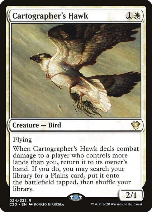 Cartographer's Hawk from Commander 2020 (Rare)