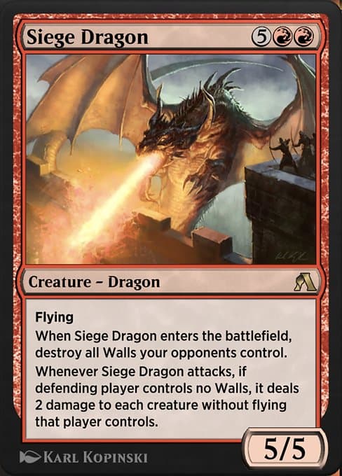 Siege Dragon from Arena Beginner Set (Rare)