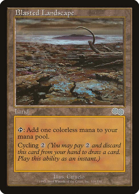 Blasted Landscape from Urza's Saga (Uncommon)