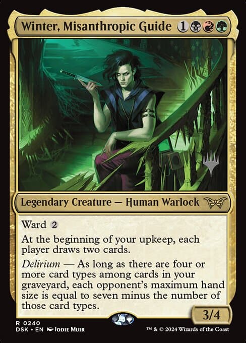 Winter, Misanthropic Guide from Duskmourn: House of Horror Promos (Rare)