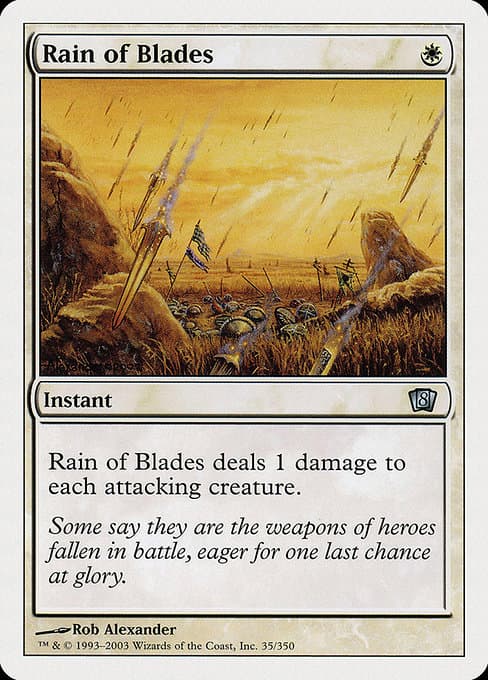 Rain of Blades from Eighth Edition (Uncommon)